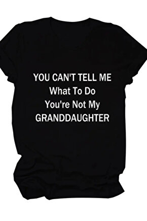 Baskılı Oversize Bisiklet Yaka T-shirt - Siyah