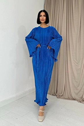 aks İspanyol Kol Piliseli Elbise