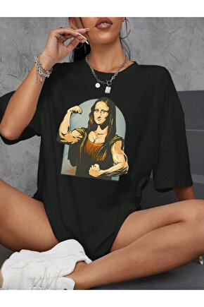 MDB Baskılı Oversize Tshirt iyah