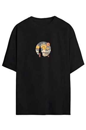 Unisex Baskılı Oversize Thirt  iyah
