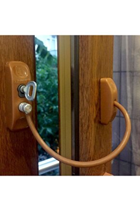 Kidmix Çelik Halatli Ve Anahtarli Kilit Kahverengi