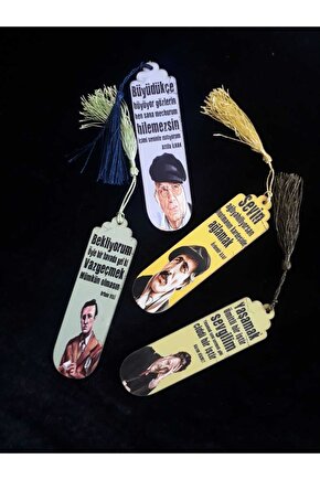 Ahşap Retro Poster Ayraç Seti