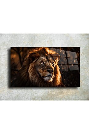 Aslan Cam Tablo Duvar Dekoru 2