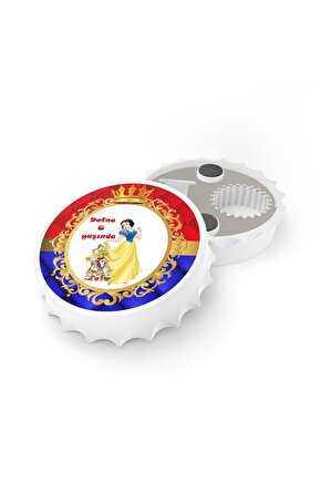 25 Adet Kapak Açacak Pamuk Prenses Magnet Buzdolabı Süsü, Doğum Günü Kız Çocuk 7