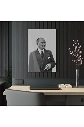 Atatürk Model 1 Cam Tablo Duvar Dekoru
