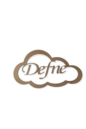 Bulut Figürlü 3 Mm Ham Mdf Isimli Kasnak 30 Cm