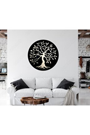 Büyük Boy Ağaç Figürlü 3mm Mdf Ahşap Duvar Panosu 55*55