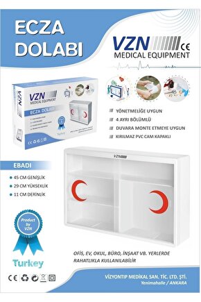 Ecza Dolabı Lüx Plastik- Kırmızı