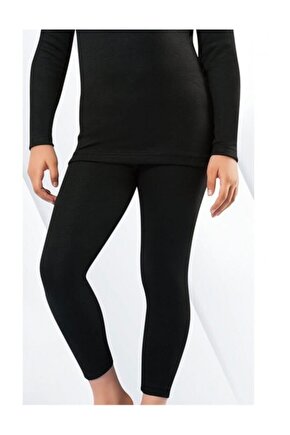 Erkek Çocuk Siyah Termal Içlik Atlet Termal Içlik Fanila