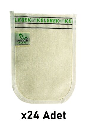 Ekstra Kalın Beyaz Banyo Hamam Kesesi 24 Adet