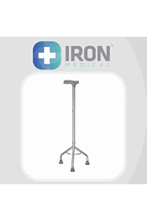 Emek Sağlık Kaymaz Kauçuk Papuçlu 3 Ayaklı Ithal Baston