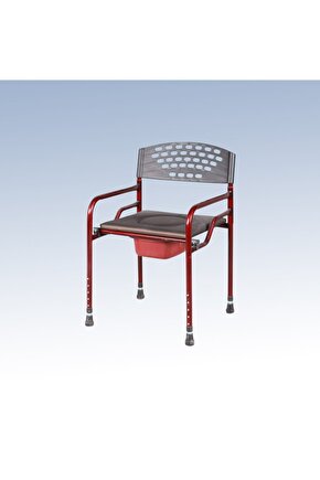 Yükseklik Ayarlanabilir Deri Döşemeli Hasta Klozeti