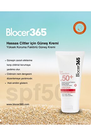 Blocer365 Hassas Cilt SPF50+ Güneş Kremi 50 ml