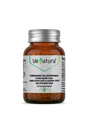 Oregano Oil Kompleks İzmir Kekik Yağı, Tıbbi Nane ve Susam Yağı 30 Kapsül