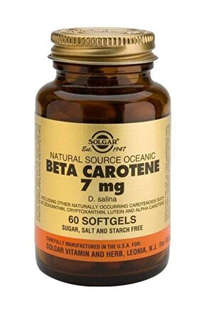 Beta Carotene 7 mg 60 Kapsül