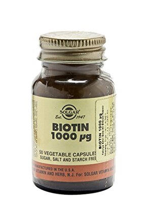 Biotin 1000 Mcg 50 Kapsül