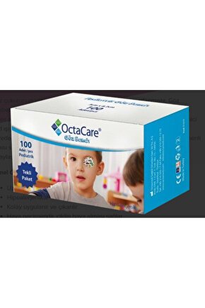 OctaCare Pediatrik Göz Pedi Erkek 5 cm x 6,2 cm 100 Adet