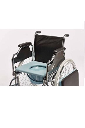 280 Tuvaletli Tekerlekli Sandalye 6 Tekerlekli