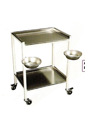 Alt Üst Paslanmaz Alet Masası