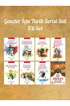 Gençler İçin Tarih Serisi Alparslan - Barbaros Kardeşler - Fatih Sultan Mehmed - Osman Gazi 8li Set