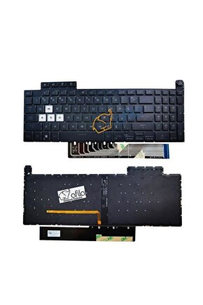 Asus TUF Gaming A15 FA507RM-HN052A4 uyumlu Notebook Klavyesi (Siyah TR) RGB ışıklı
