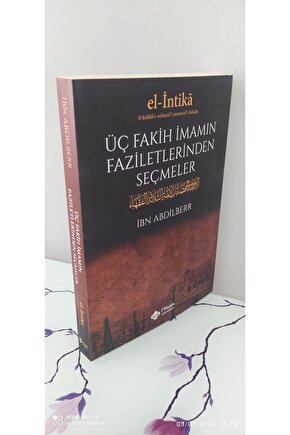 Üç Fakih Imamın Faziletlerinden Seçmeler (karton Kapak)