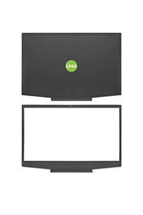 Pavilion Gaming 15-CX0039nt (8KZ52EA) uyumlu Notebook Cover, Bezel SET (Yeşil Logo)
