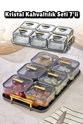 Maral Kristal Kahvaltılık Seti 7li Takım
