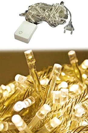 Led Fişli Gün ışığı 10 Metre 100 Lü Led Lamba Yılbaşı Çam Ağacı Süsü gün ışığı Işıklı Pirinç