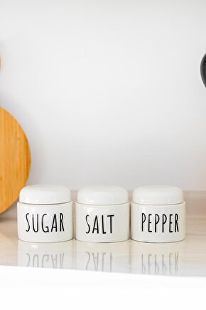 Mien Porselen 3lü Küçük Boy Kavanoz Por2322 Akyüzhome