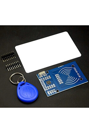 RC522 RFID NFC Kiti - RC522 RFID NFC Modülü, Kart ve Anahtarlık Kiti (13,56 Mhz)