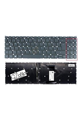 Acer Sv5t_a72b Klavyesi Tuş Takımı (Siyah TR) ışıklı