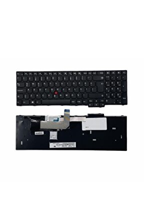 Lenovo ile Uyumlu ThinkPad E560, E560c, E560p, L560, L560c, L570 Notebook Klavye Siyah TR