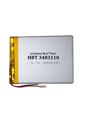 3.7Volt 3500Mah 7inç, 8inç Tablet uyumlu Batarya - Pil (406468)