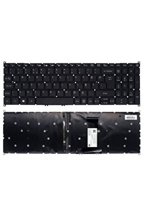 Acer Aspire 7 A715-75G-78BD Klavyesi Tuş Takımı (Siyah TR) ışıklı