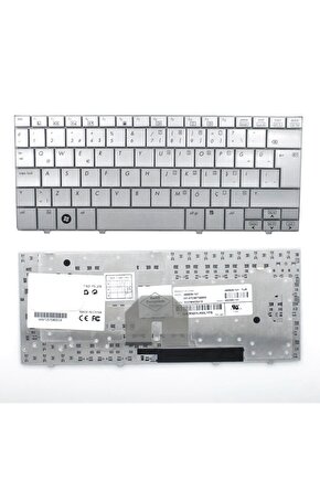Hp Compaq Mini 2133 2140 Notebook Klavye - Tuş Takımı  Silver, Gri TR 468509-141, 482280-141