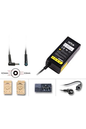 HP 250 G9 (6Q8N3ES, 6Q8N3ES01) Notebook Adaptörü, Şarj Cihazı 65W