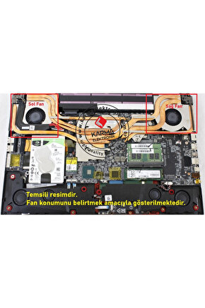 MSI GE75 Raider 8SF-228XTR, 8SF-229TR Notebook Cpu, İşlemci Fanı (msi) L