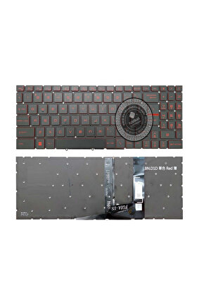 MSI Katana GF76 12UD-058XTR msi Notebook Klavyesi Siyah TR, Ver.1 (Beyaz Işık) - Kırmızı Tuş