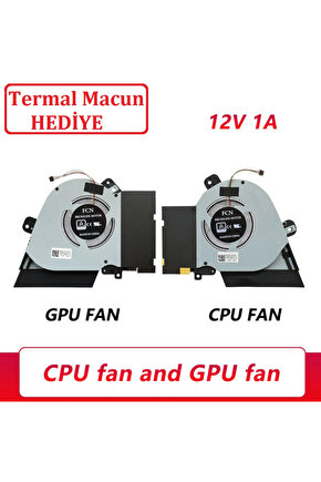 ga401gaga401qc 13nr05s013nr101 13NR03F0AP0301 13nr03f013101 Fan Sağ-Sol SET