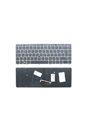 Elitebook 840 G3 Siyah Tr Notebook Klavye - Laptop Tuş Takımı - Işıklı** Uyumlu
