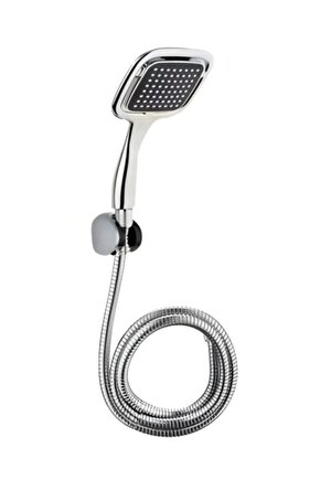 Kare Duş Seti 3’lü – Duş Başlığı, Hortum ve Montaj Aparatı | Kolay Kurulum & Paslanmaz