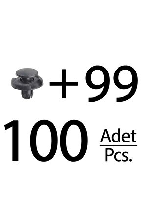 Honda için Davlumbaz Klipsi- 100 Adet