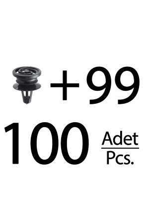 Seat, İbiza, Volkswagen için Döşeme Klips- 100 Adet