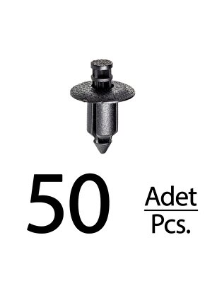 Volvo Honda Accord Civic CR-V için Kapı Döşeme Klips - 50 Adet