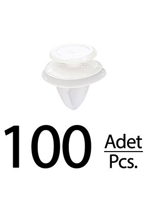 Renault, Peugeot, Mini, Audi, Seat için Kapı Döşeme Klips- 100 Adet