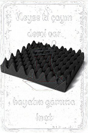 Çayın Demi Mutfak Dekor Retro Ahşap Poster