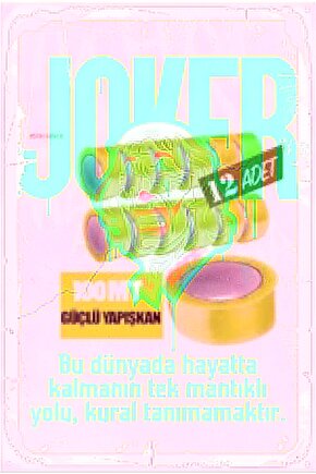 The Joker Sozleri Retro Ahşap Poster