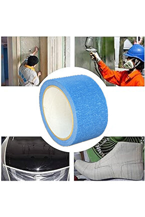 Renkli Maskeleme Kağıt Bant Boya Bandı 50mmx20mt Mavi