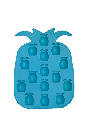 Ananas Silikon Buz Ve Çikolata Kalıbı Mavi